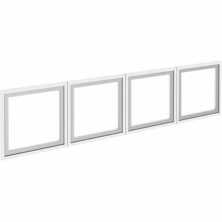 Lorell Wall-Mount Hutch Frosted Glass Door, 4 Doors, Fits 60" Essentials Wall-Mount Hutch, PK4 LLR59712